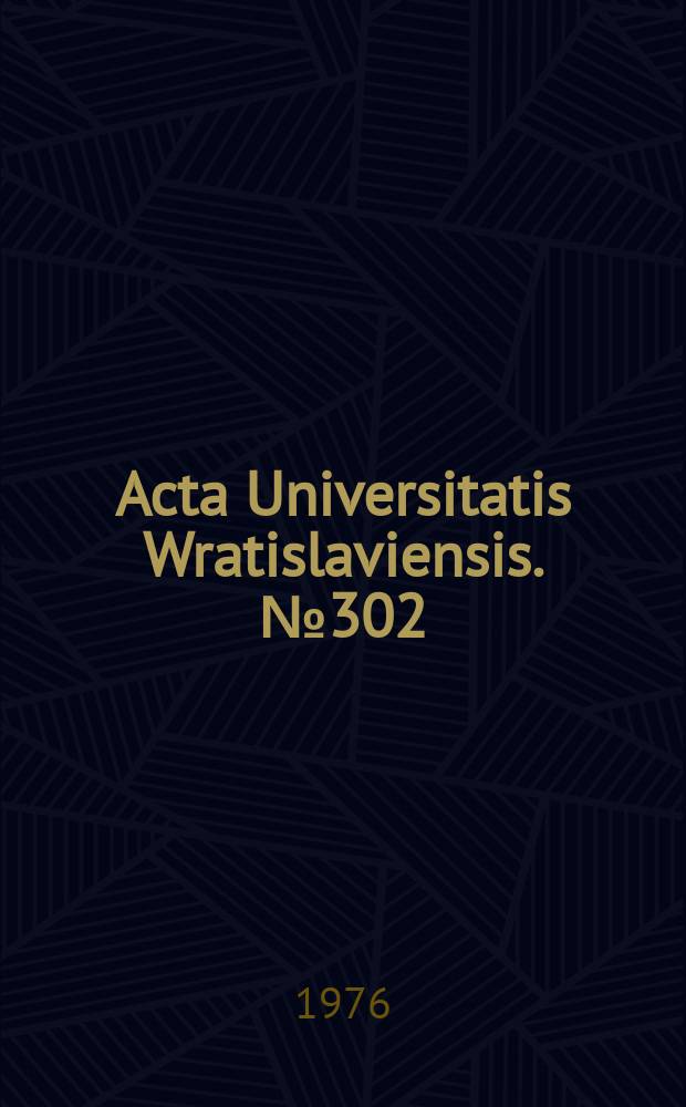 Acta Universitatis Wratislaviensis. №302 : Morfologia sieci osadniczej jako układu linii