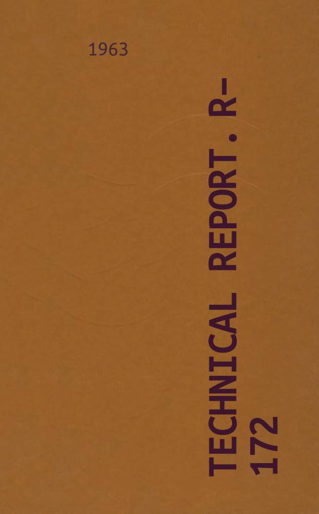 Technical report. R–172 : Generalized treatment of plane electromagnetic waves ...