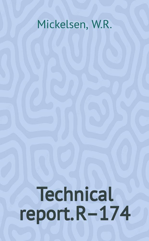 Technical report. R–174 : Theoretical performance of electrostatic throstors with analytic space-charge flows