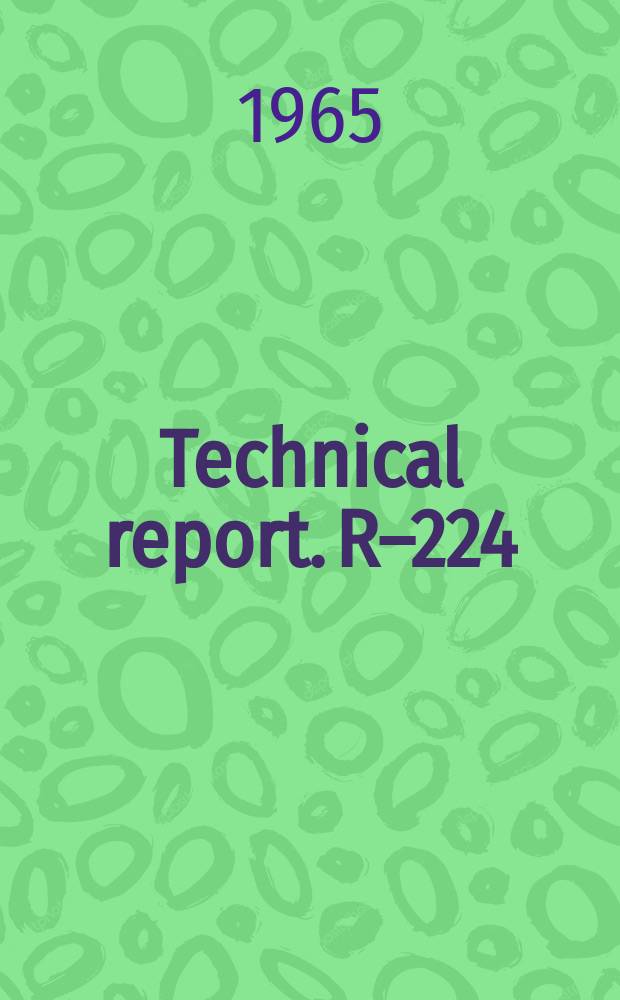 Technical report. R–224 : Convective heat transfer in planetary gases