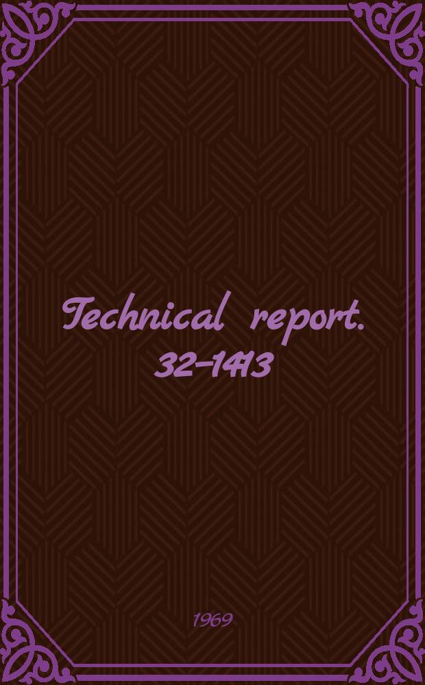 Technical report. 32–1413 : An extensive English language bibliography on graph theory and its applications