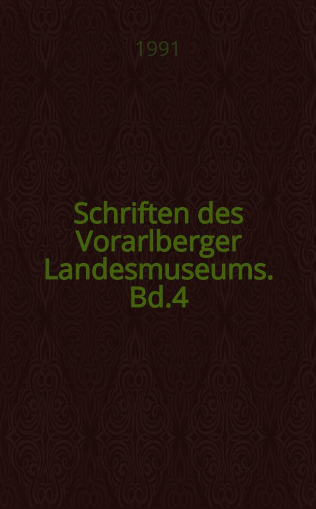 Schriften des Vorarlberger Landesmuseums. Bd.4 : Die menschlichen Skelette ...
