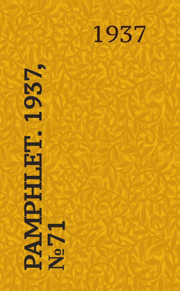 Pamphlet. 1937, №71 : Annotated bibliography on the education and psychology of exceptional children