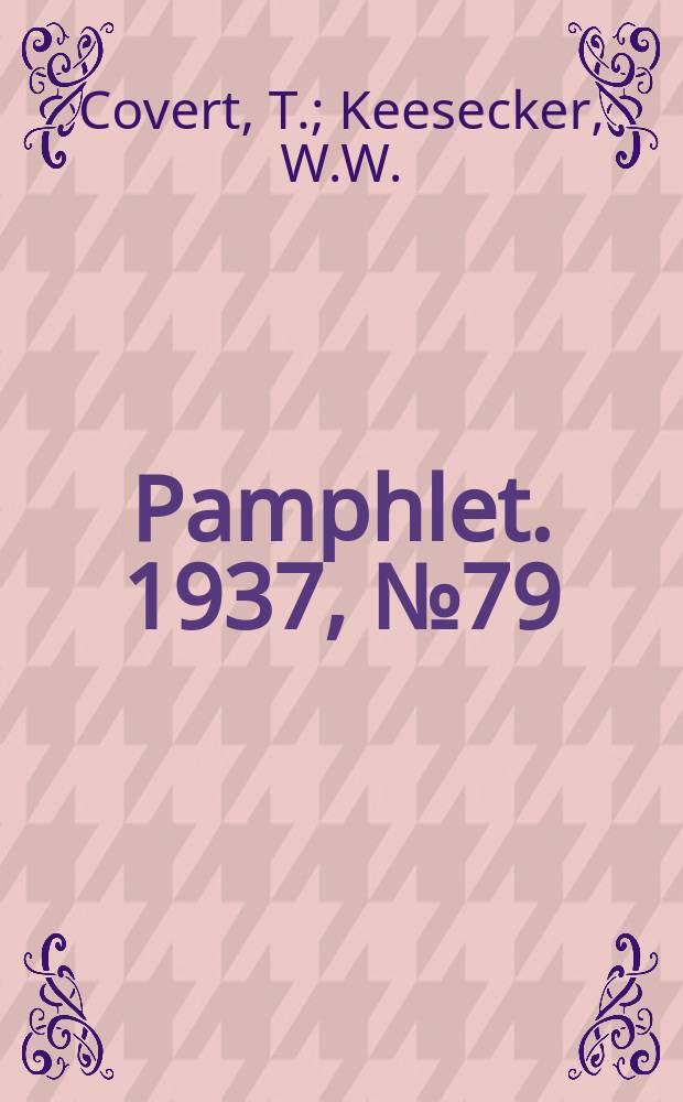 Pamphlet. 1937, №79 : Legislative plans for financing public education