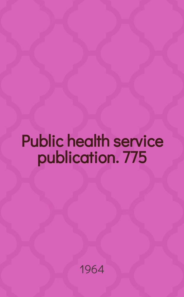 Public health service publication. 775(Rev.), Vol.5 : Municipal water facilities