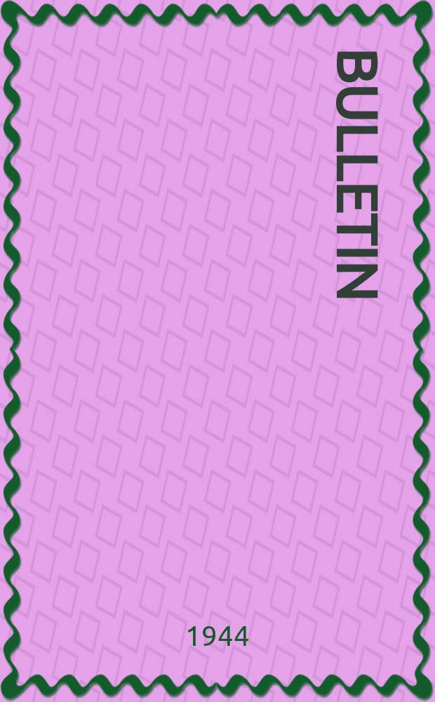 Bulletin