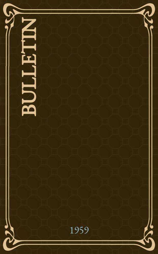 Bulletin