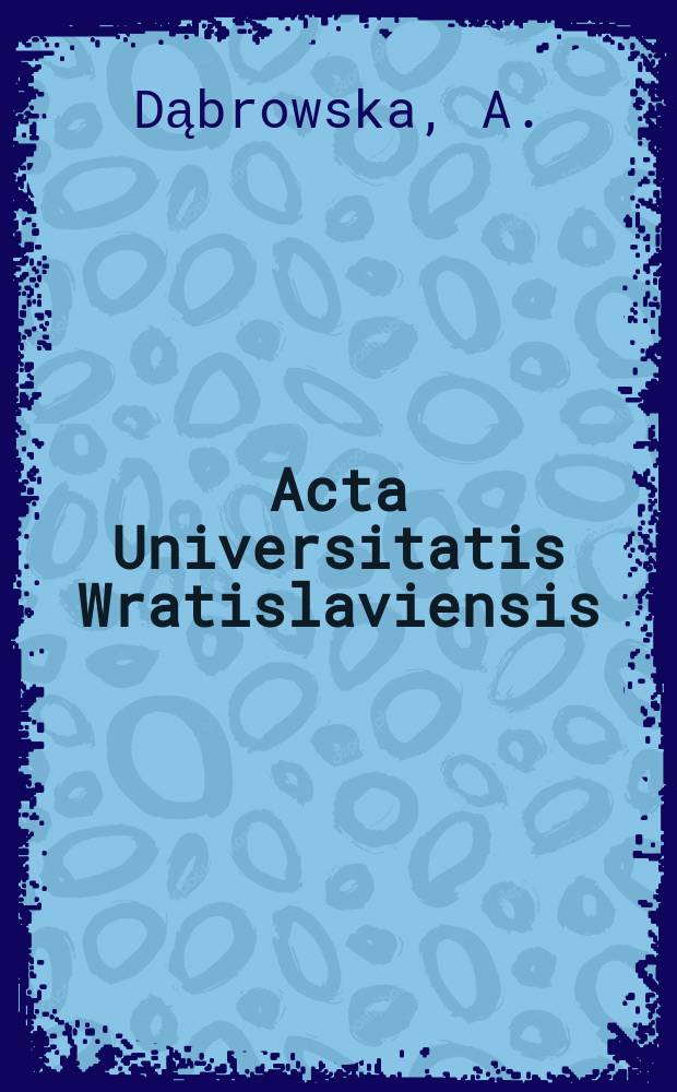 Acta Universitatis Wratislaviensis : Występowanie i funkcje wołacza w języku ..