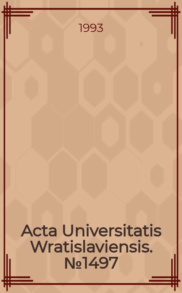 Acta Universitatis Wratislaviensis. №1497 : Im Dialog mit der interkulturellen Germanistik