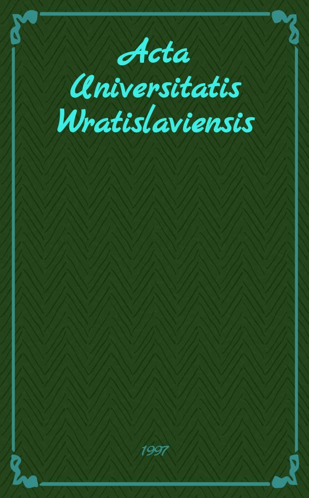 Acta Universitatis Wratislaviensis : Filozofia i utopia