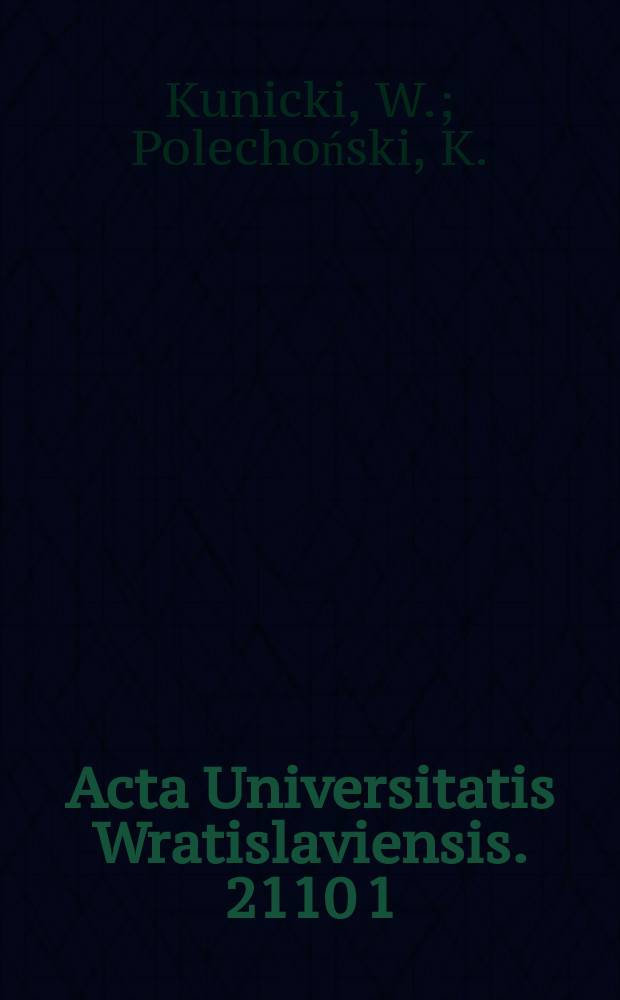 Acta Universitatis Wratislaviensis. 2110[1] : Ernst Jünger w Publicystyce..