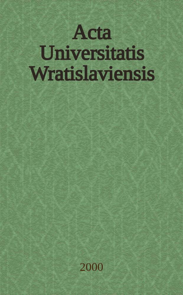 Acta Universitatis Wratislaviensis : Dramaty Franciszka Zabłockiego interpretacje