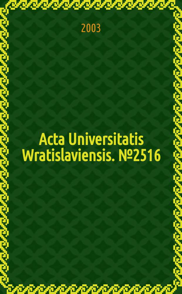 Acta Universitatis Wratislaviensis. №2516 : Romanse z różnych sfer