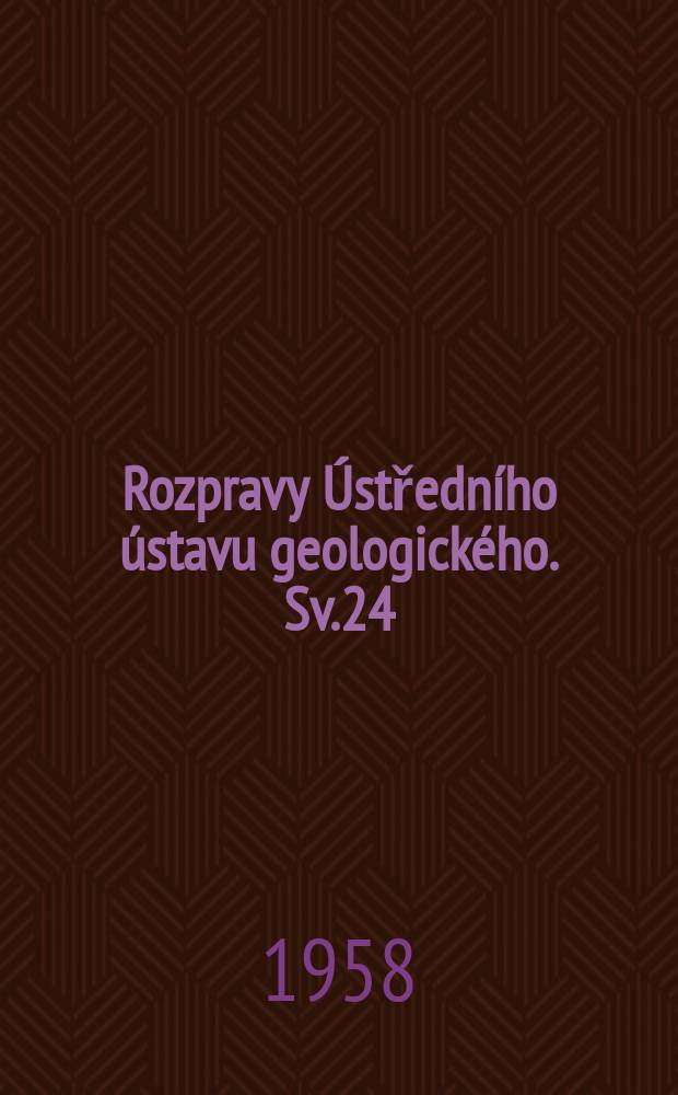 Rozpravy Ústředního ústavu geologického. Sv.24 : Trilobiti českého středního kambria