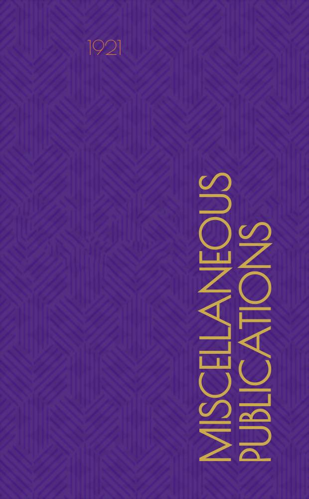 Miscellaneous publications