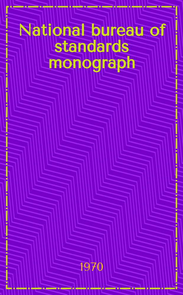 National bureau of standards monograph : Survey of micromanometers