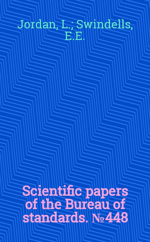 Scientific papers of the Bureau of standards. №448 : Decarburization of ferrochromium b hydrogen