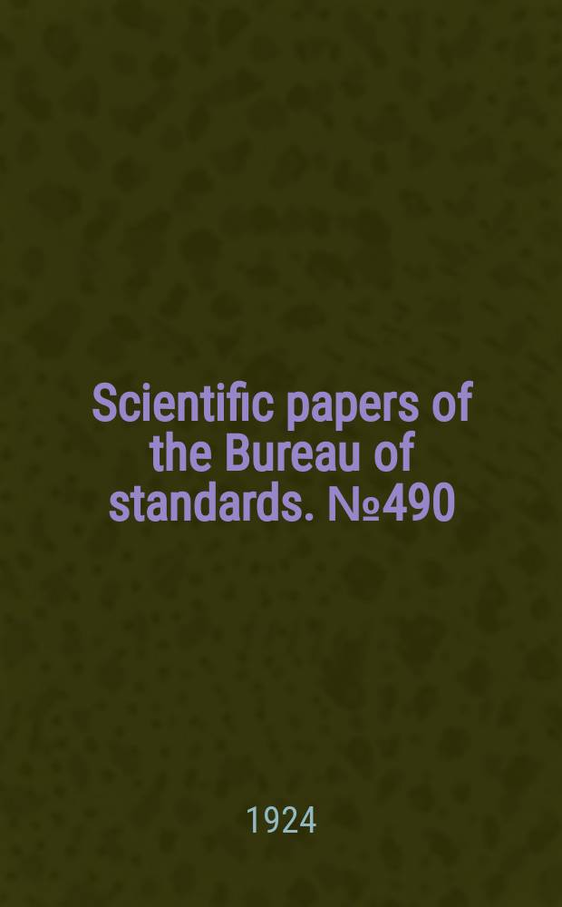 Scientific papers of the Bureau of standards. №490 : Spectra and critical potentials of fifth group elements