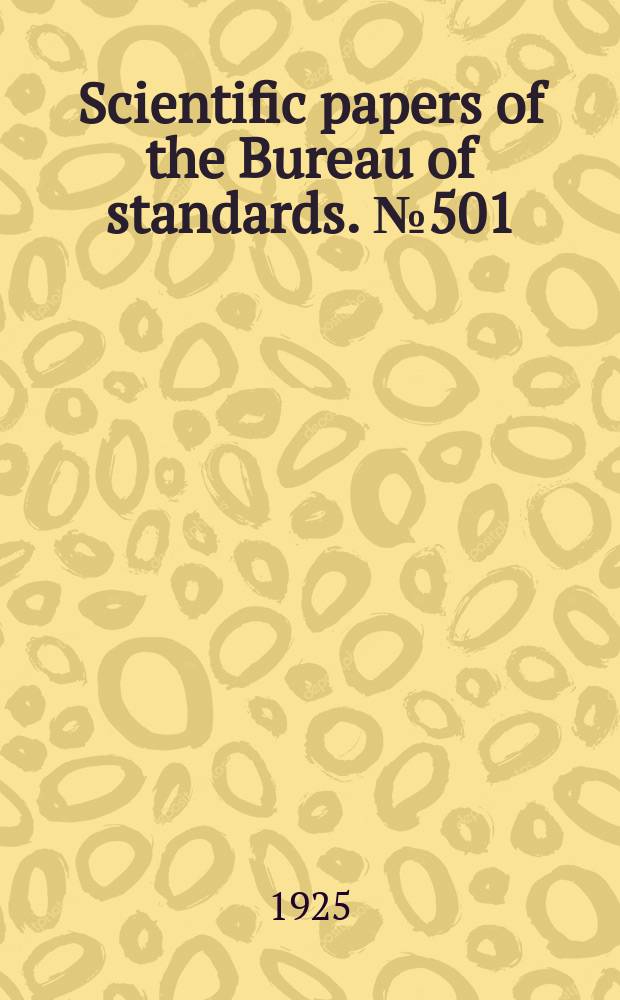 Scientific papers of the Bureau of standards. №501 : Specific heat of superheated ammonia vapor