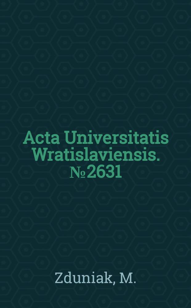 Acta Universitatis Wratislaviensis. №2631 : Brahms we Wrocławiu