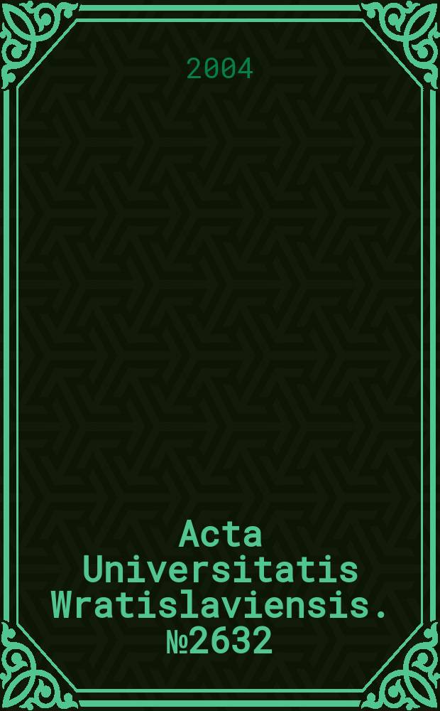 Acta Universitatis Wratislaviensis. №2632 : Lekarze jako grupa zawodowa..