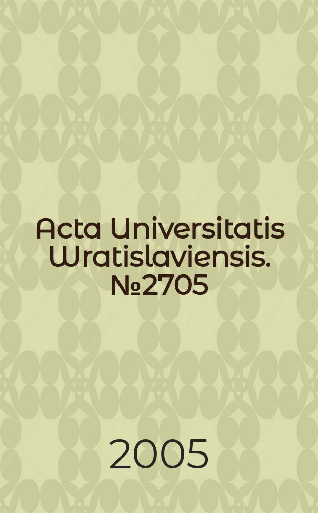 Acta Universitatis Wratislaviensis. №2705 : Konstrukcja mitu matki w prozie..