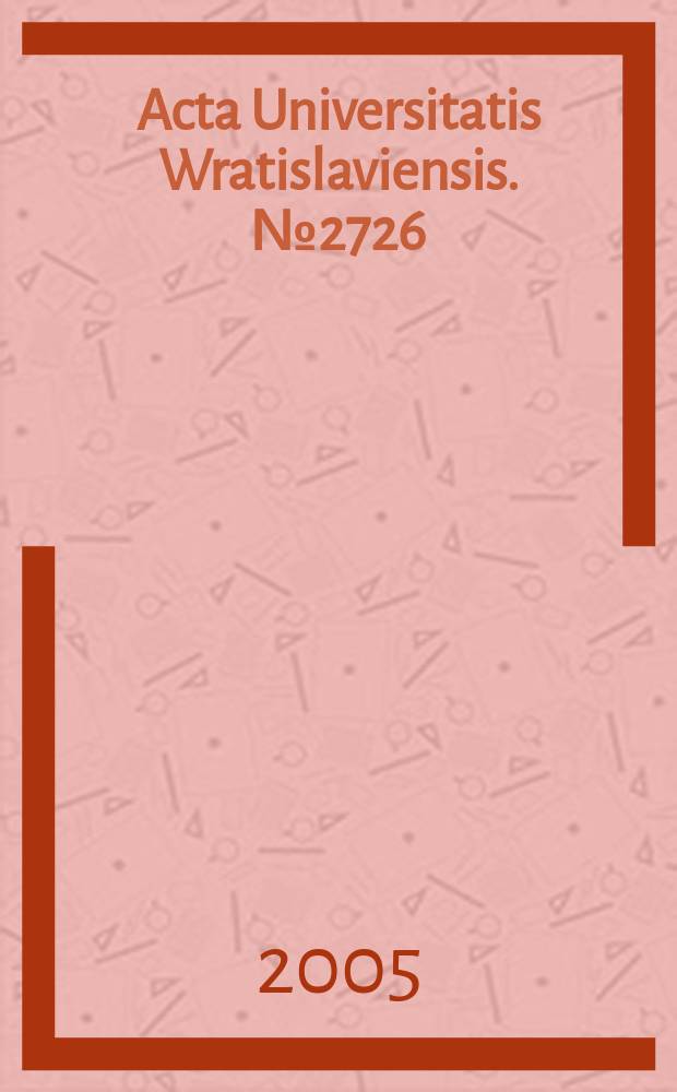 Acta Universitatis Wratislaviensis. №2726 : Populism and media democracy