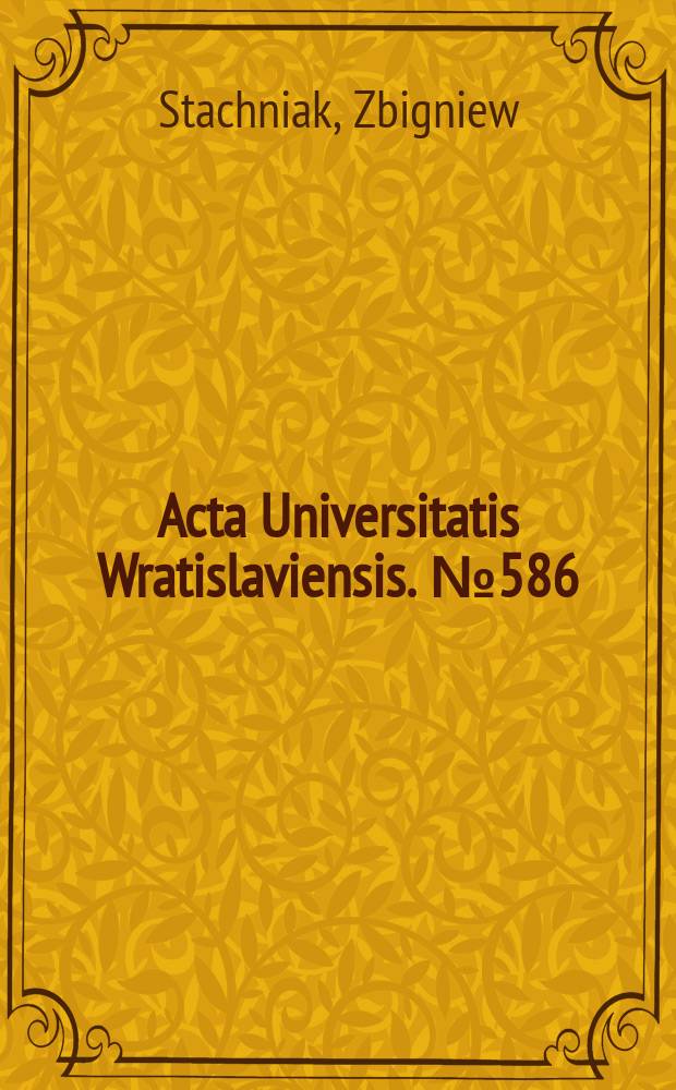 Acta Universitatis Wratislaviensis. № 586 : Introduction to model theory for Leśniewski's ontology