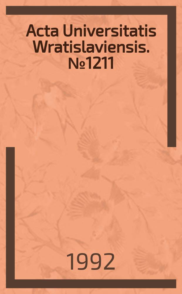 Acta Universitatis Wratislaviensis. № 1211 : Studia z filozofii starożytnej
