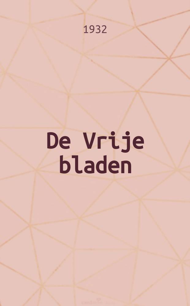 De Vrije bladen