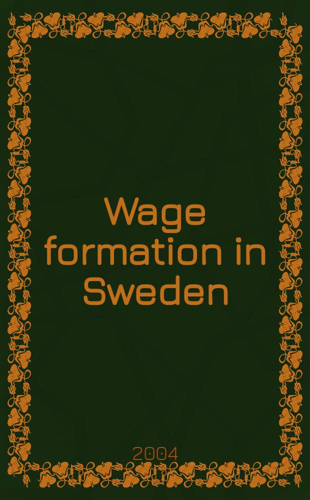Wage formation in Sweden