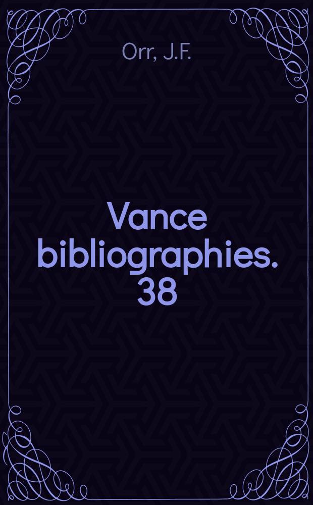 Vance bibliographies. 38 : Malls, pedestrian malls and shopping centers