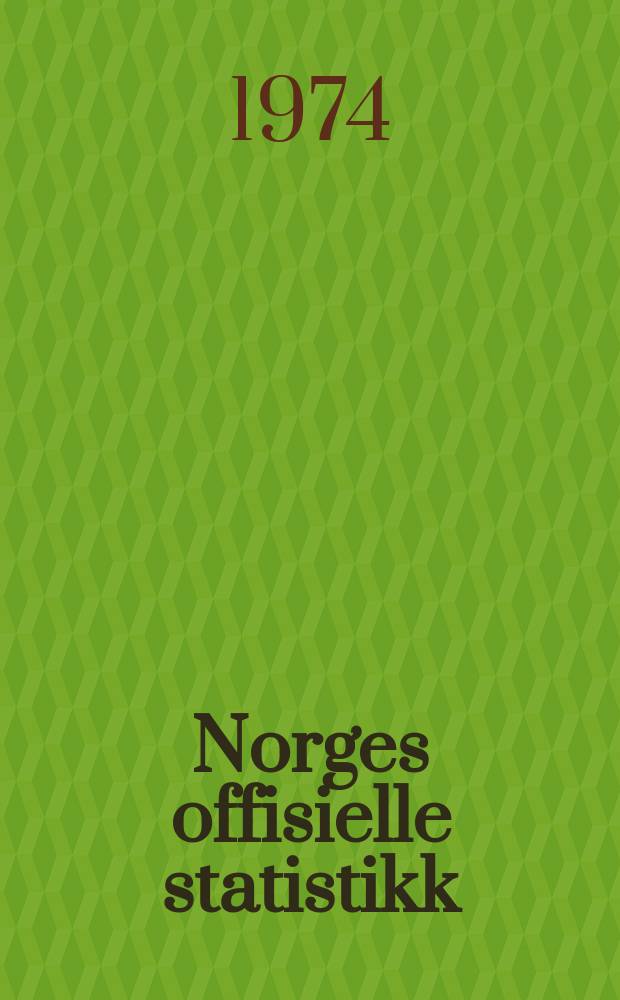 Norges offisielle statistikk