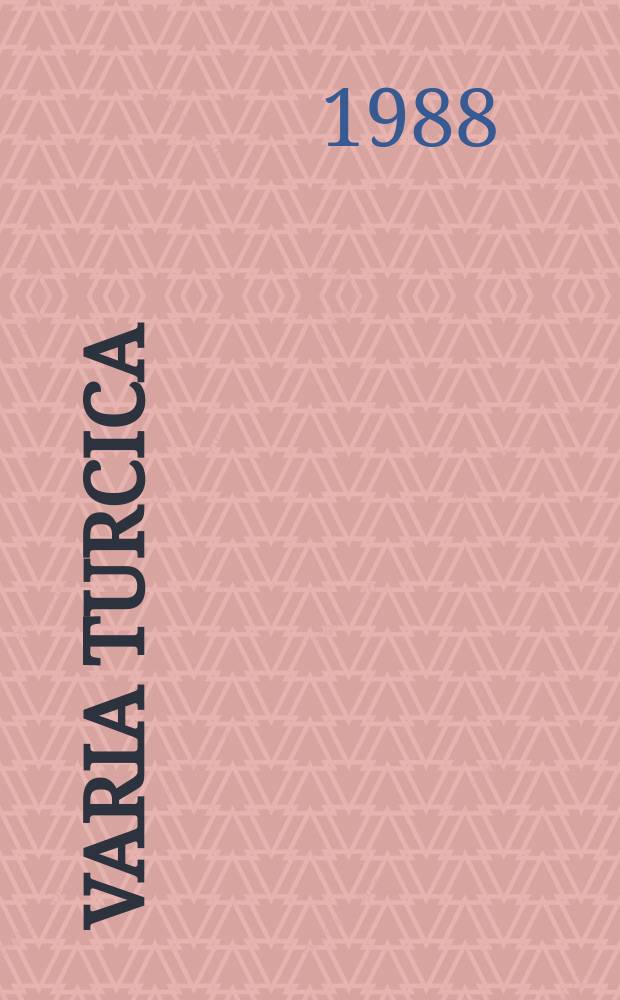 Varia Turcica