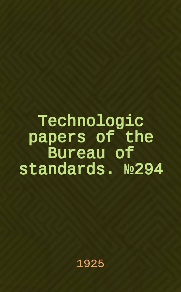 Technologic papers of the Bureau of standards. №294 : Wearing qualities of tire treads as influenced by reclaimed rubber