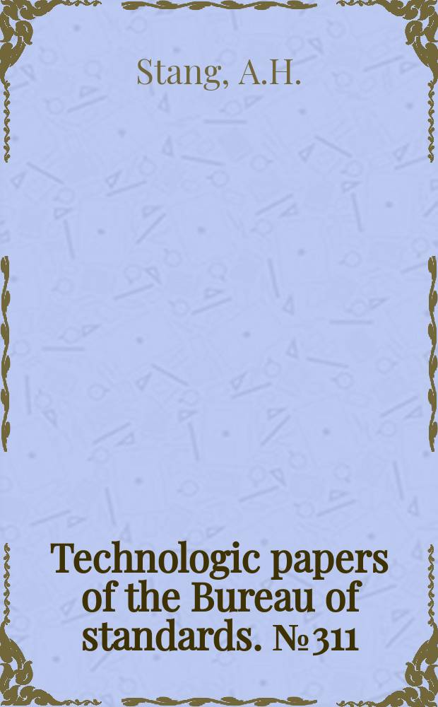 Technologic papers of the Bureau of standards. №311 : Compressive and transverse strength of hollow tile walls