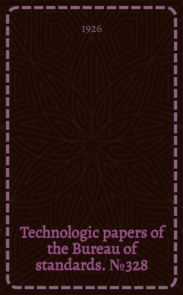 Technologic papers of the Bureau of standards. №328 : Tests of large columns with h- shaped sections