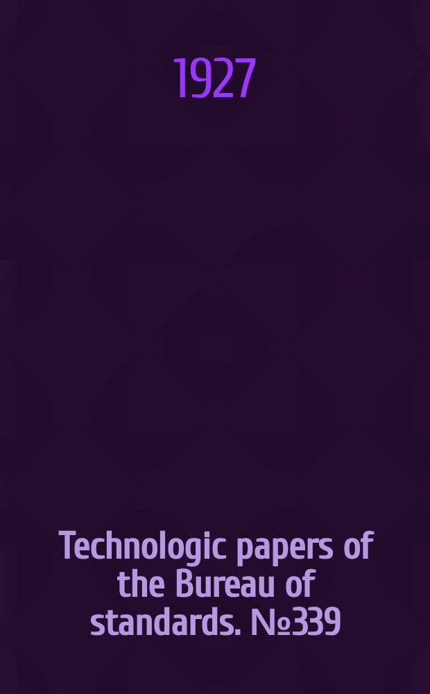 Technologic papers of the Bureau of standards. №339 : Use of sulphite cellulose extract as a tanning material