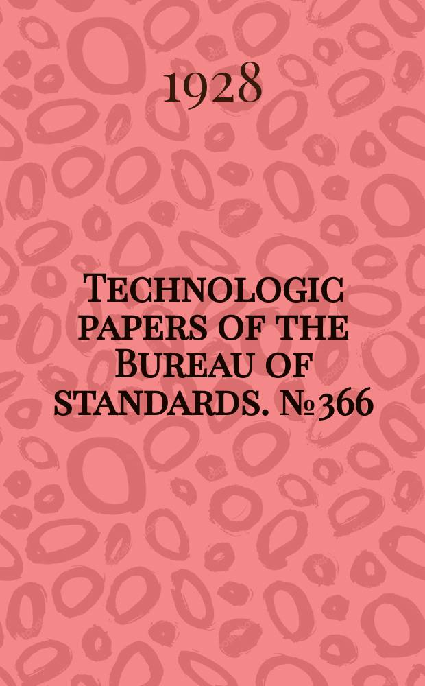 Technologic papers of the Bureau of standards. №366 : Strength of interlocking - rib tile walls