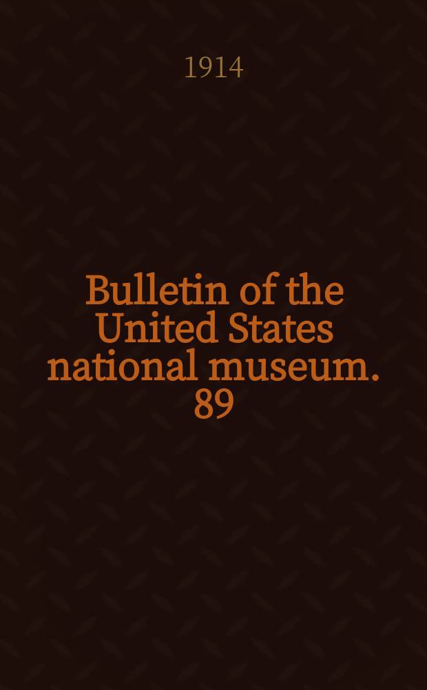 Bulletin of the United States national museum. 89 : Osteology of the armored dinosauria in the United States national museum, with special reference to the genus Stegosaurus