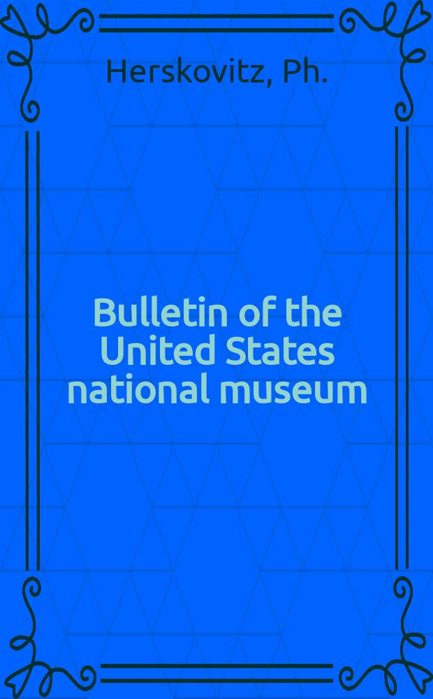Bulletin of the United States national museum : Catalog of living whales 1966 (Museum of natural history)