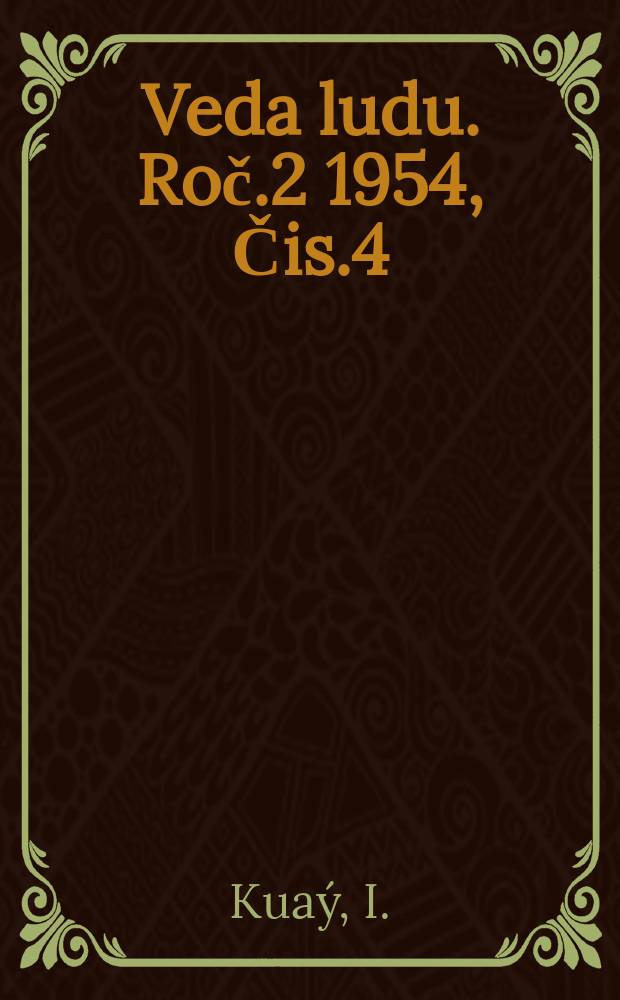 Veda ludu. Roč.2 1954, Čis.4 : Hečkova Drevená dedina
