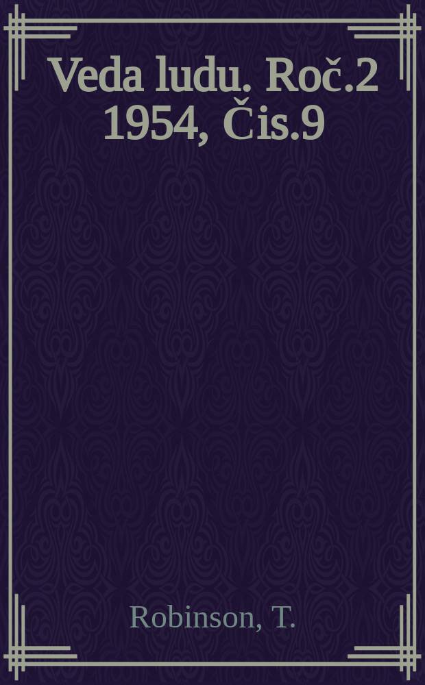 Veda ludu. Roč.2 1954, Čis.9 : Textil z umel&yacute;ch a zach&aacute;dzanie s nim