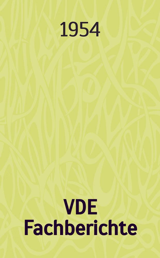 VDE Fachberichte