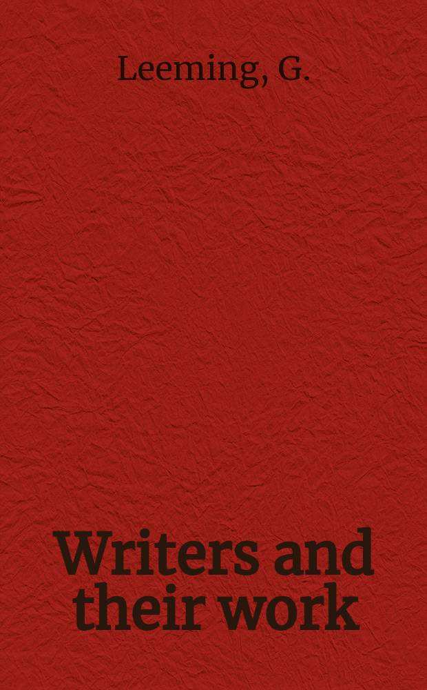 Writers and their work : Bibliographical ser. of suppl. to "British book news". №238 : John Arden