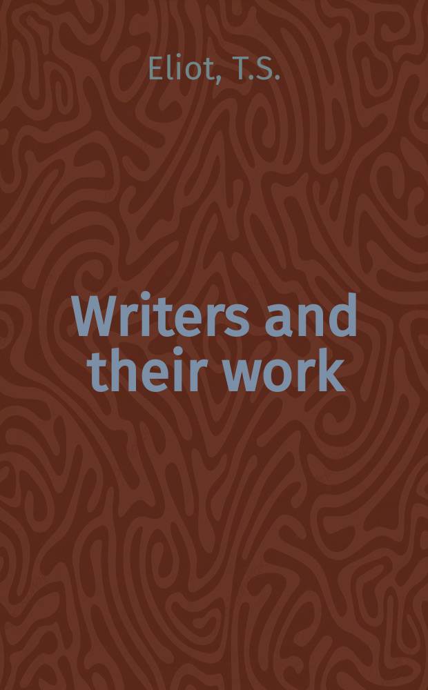 Writers and their work : Bibliographical ser. of suppl. to "British book news". №152 : George Herbert