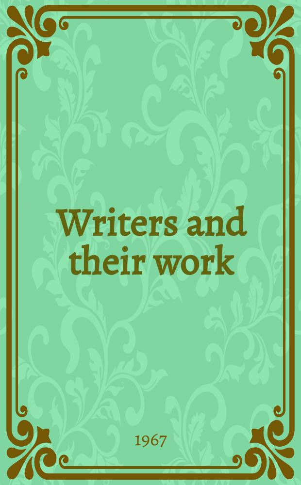 Writers and their work : Bibliographical ser. of suppl. to "British book news". №201 : Two scots chaucerians