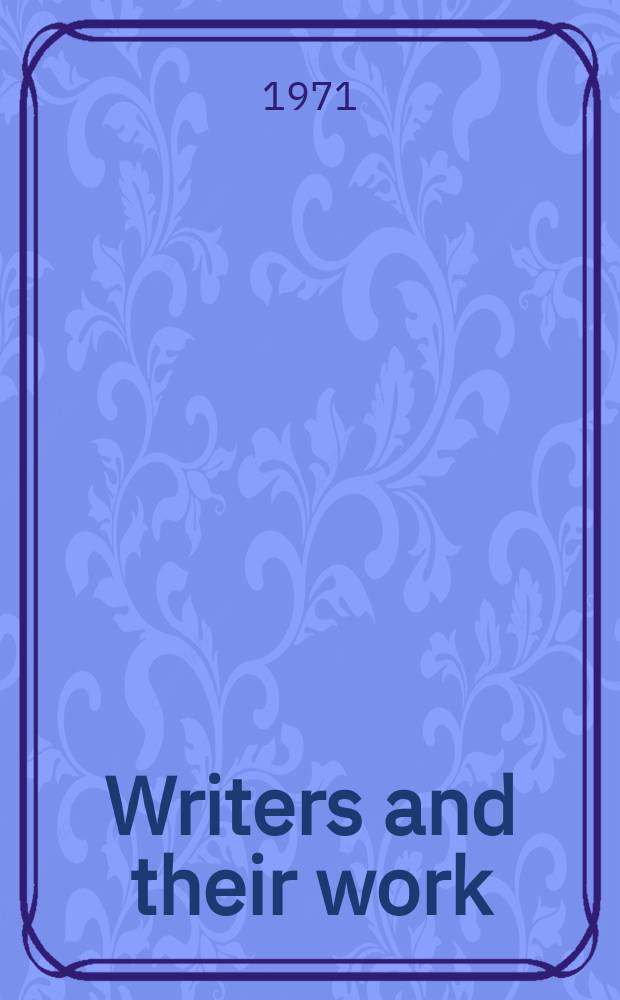 Writers and their work : Bibliographical ser. of suppl. to "British book news". №220 : I. Compton-Burnett