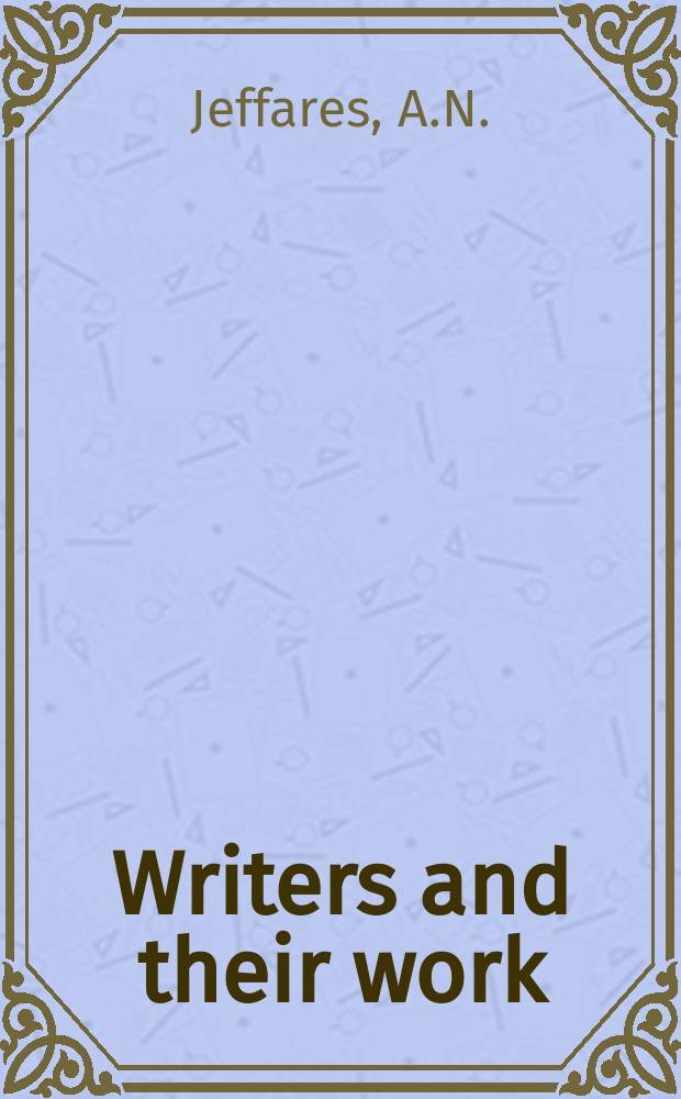 Writers and their work : Bibliographical ser. of suppl. to "British book news". №248 : Jonathan Swift
