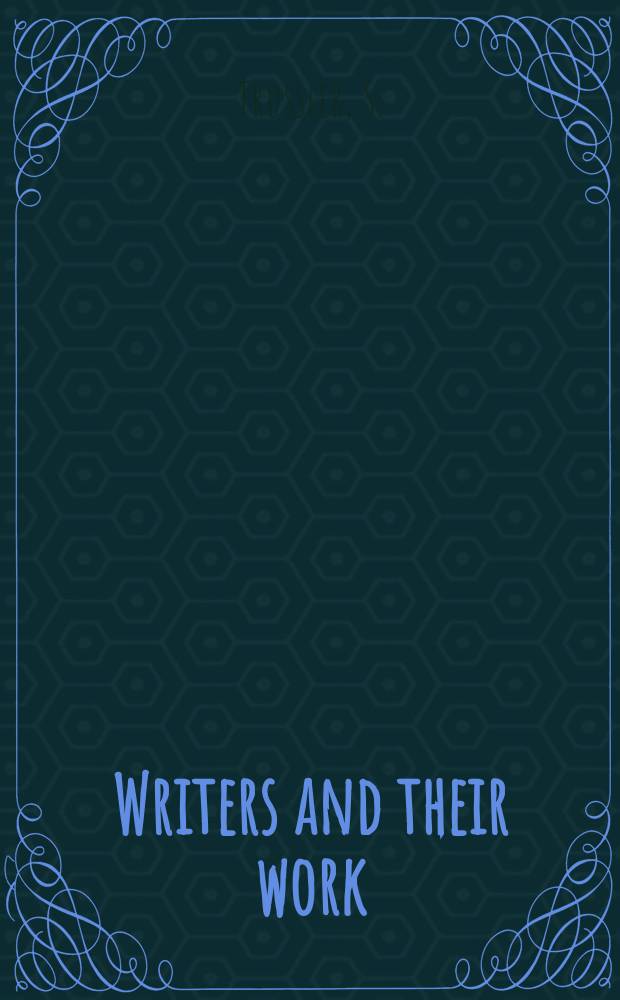 Writers and their work : Bibliographical ser. of suppl. to "British book news". №249 : Edward Bond